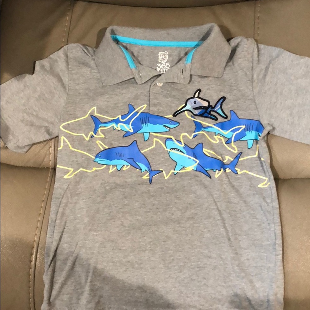 Short Sleeve Polo with Sharks
